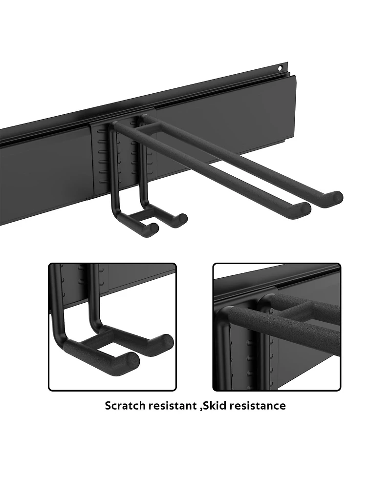 Xdovet Ski Rack Wall Mounted Organizer 10 Pairs Holder