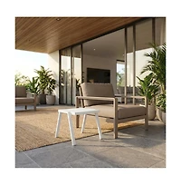 Panama Jack Outdoor Mykonos End Table with Glass