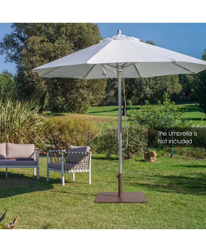 Clihome Patio Umbrella Base Stand with 4 Adjustable Footpads