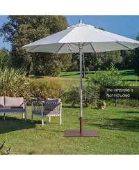 Clihome Patio Umbrella Base Stand with 4 Adjustable Footpads