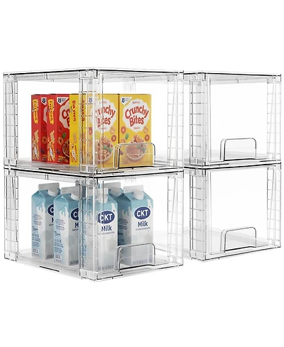 Xdovet Stackable Storage Drawers Plastic Organizer