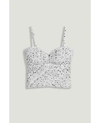 Nocturne Women's Printed Chiffon Bustier