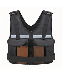 Aofar 2-16 Lbs Weighted Vest Adjustable Zip Reflective Pockets Fitness