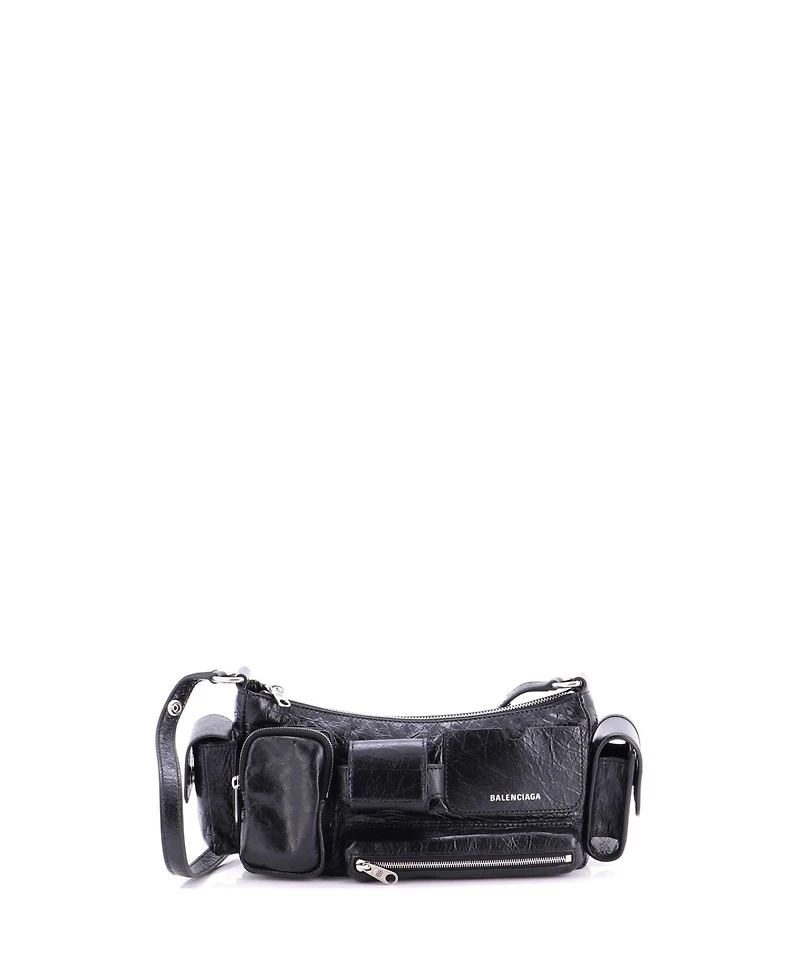 Pre-Owned Balenciaga Small Superbusy Multi-Pocket Sling Bag Leather