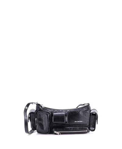 Pre-Owned Balenciaga Small Superbusy Multi-Pocket Sling Bag Leather