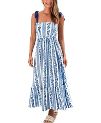Cupshe Women's Summer Rain Striped Maxi Beach Dress