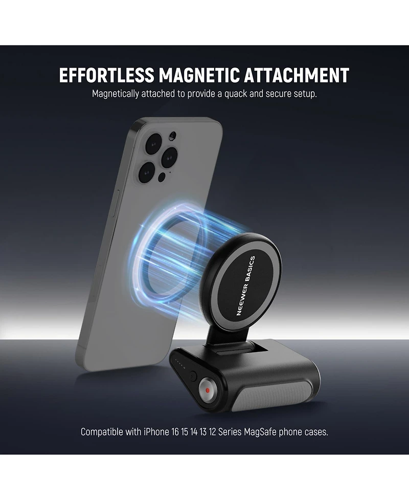 Neewer Ws-25001 Camera Tripod with 18W, 5000mAh for select iPhone models