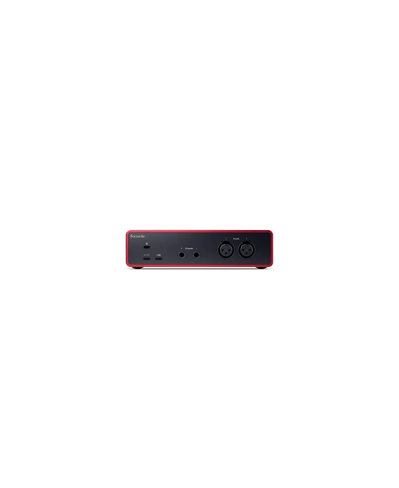Focusrite Scarlett Solo 4th Gen 2x2 Usb Audio Interface Bundle with Software, Monitors, Arm and More