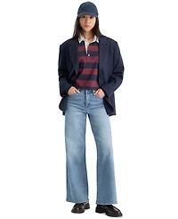 Good American Women's High-Rise Palazzo Ankle Jeans