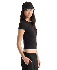 Good American Women's Cap-Sleeve Crewneck T-Shirt
