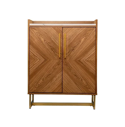 Augusta Home Trilken Bar Cabinet with Wine Storage