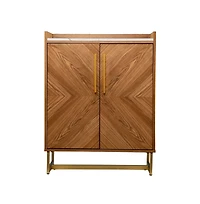 Augusta Home Trilken Bar Cabinet with Wine Storage