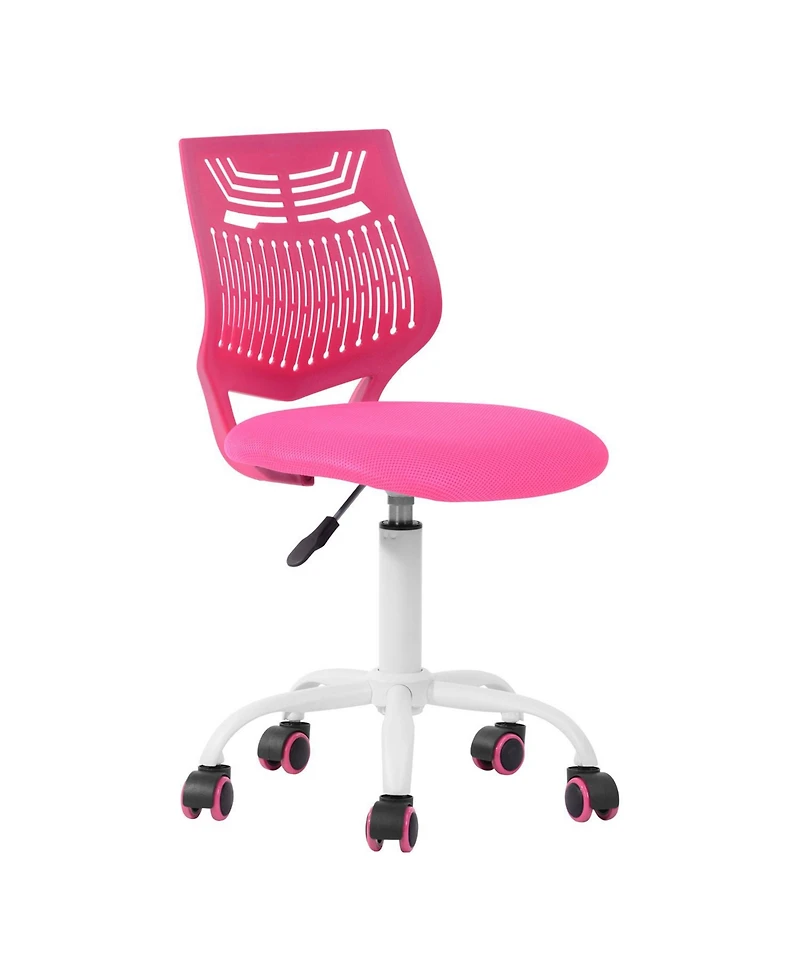 HomeRoots Adjustable Height Swivel Rolling Office Chair