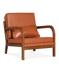 Slickblue Modern Accent Chair Upholstered Armchair for Living Room Bedroom