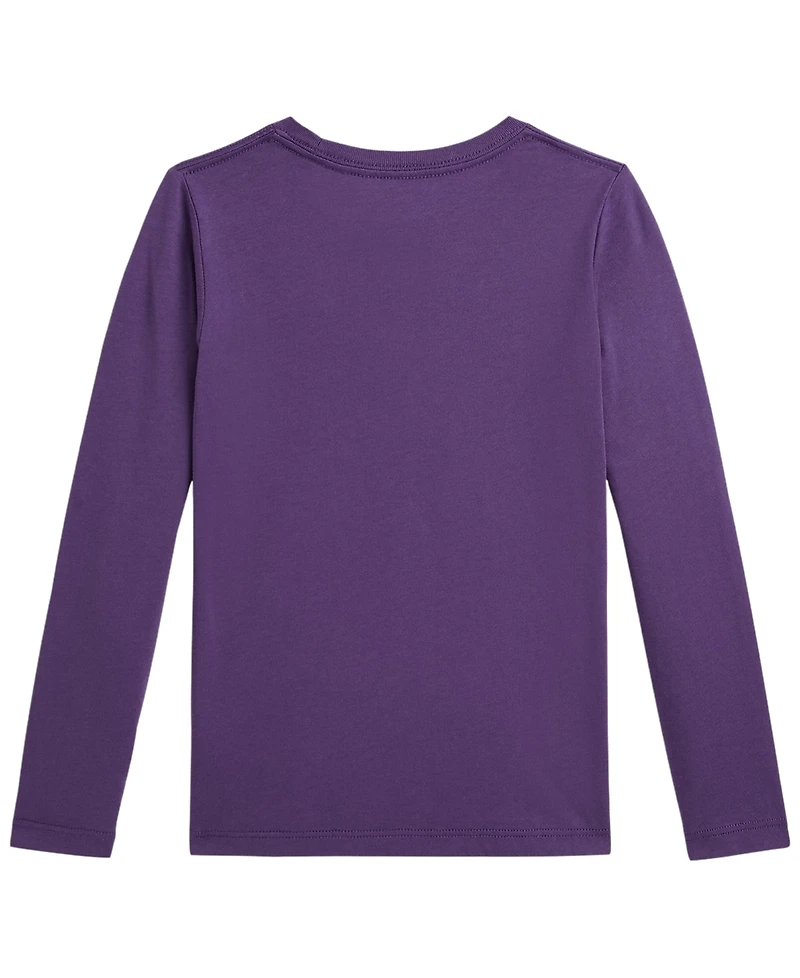 Polo Ralph Lauren Girls' 2T-6X Bear Long-Sleeve T-Shirt