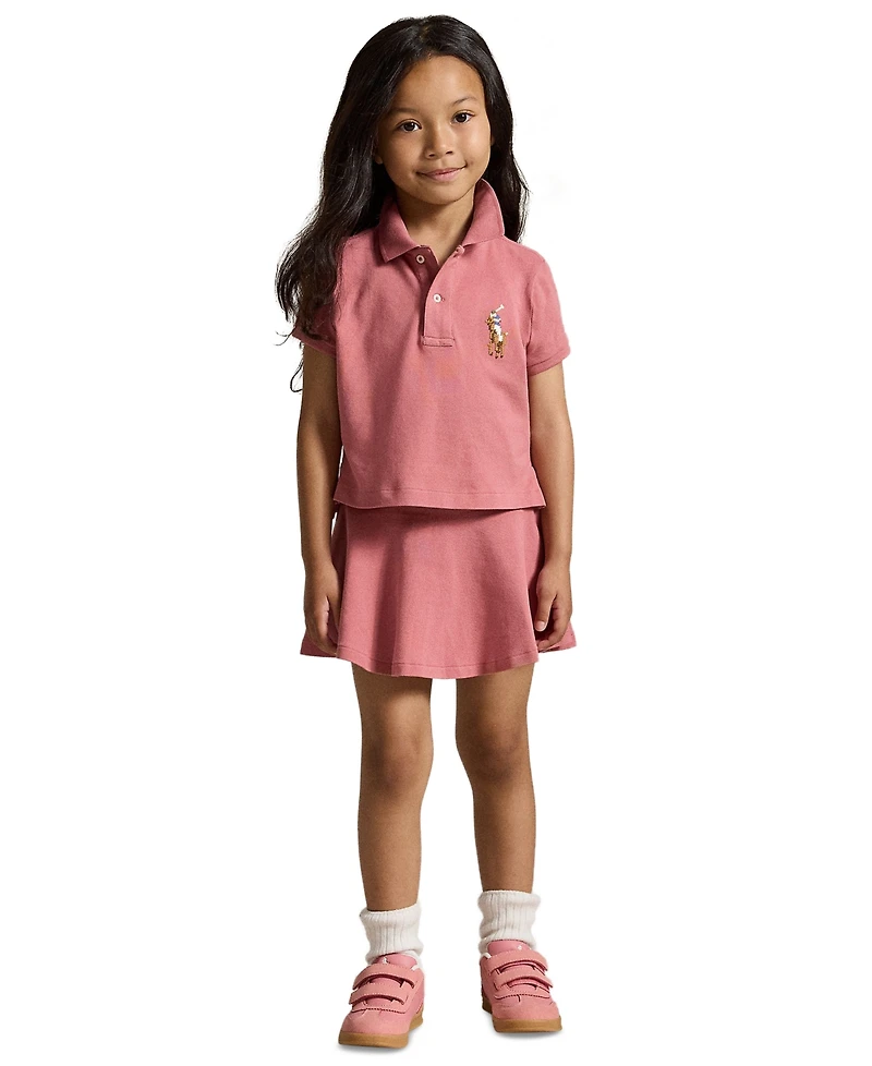 Polo Ralph Lauren Girls' 2T-6X Boxy Big Pony Short-Sleeve Shirt
