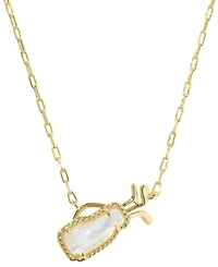Kendra Scott 14k Gold-Plated Imitation Pearl Golf Short Pendant Necklace
