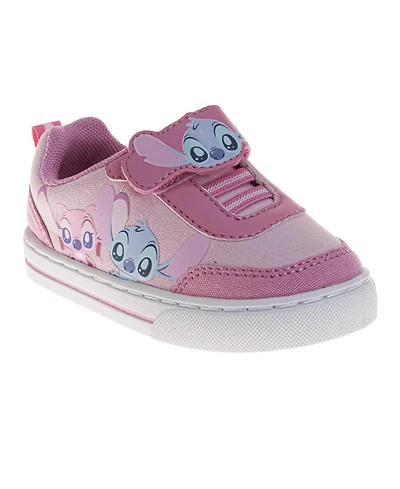 Disney Little Girls (3-10) Stitch Hook & Loop Sneakers