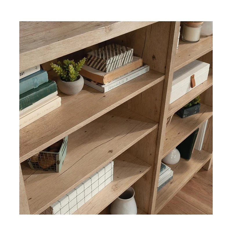 Sauder Pacific View Bookcase, Prime Oak finish