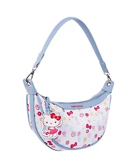 Sanrio Hello Kitty Floral Print Top Zip Shoulder Bag