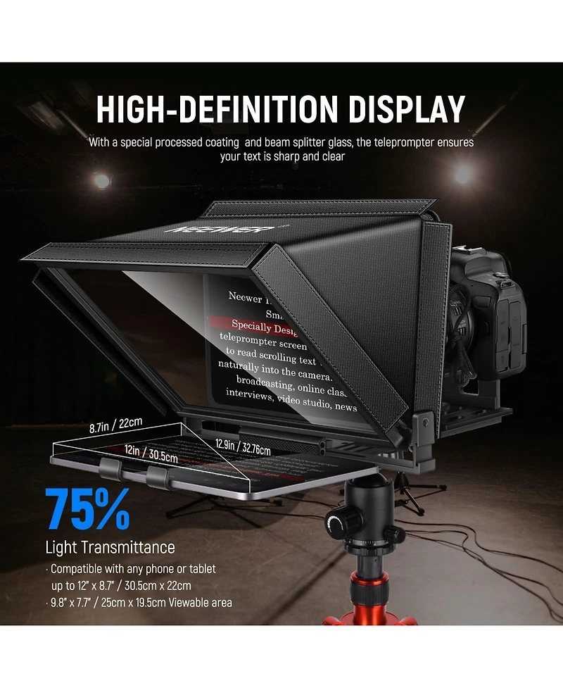 Neewer X12 Camera and Photo Accessory with 14 inch for iOS/Android for Online Teaching/Vlogger/Live Streaming : Electronics