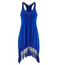 Lascana Women's Fringe Hem Beach Dress