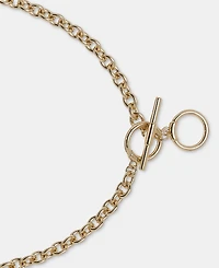 Lauren Ralph Lauren Logo Charm Lariat Necklace, 16"