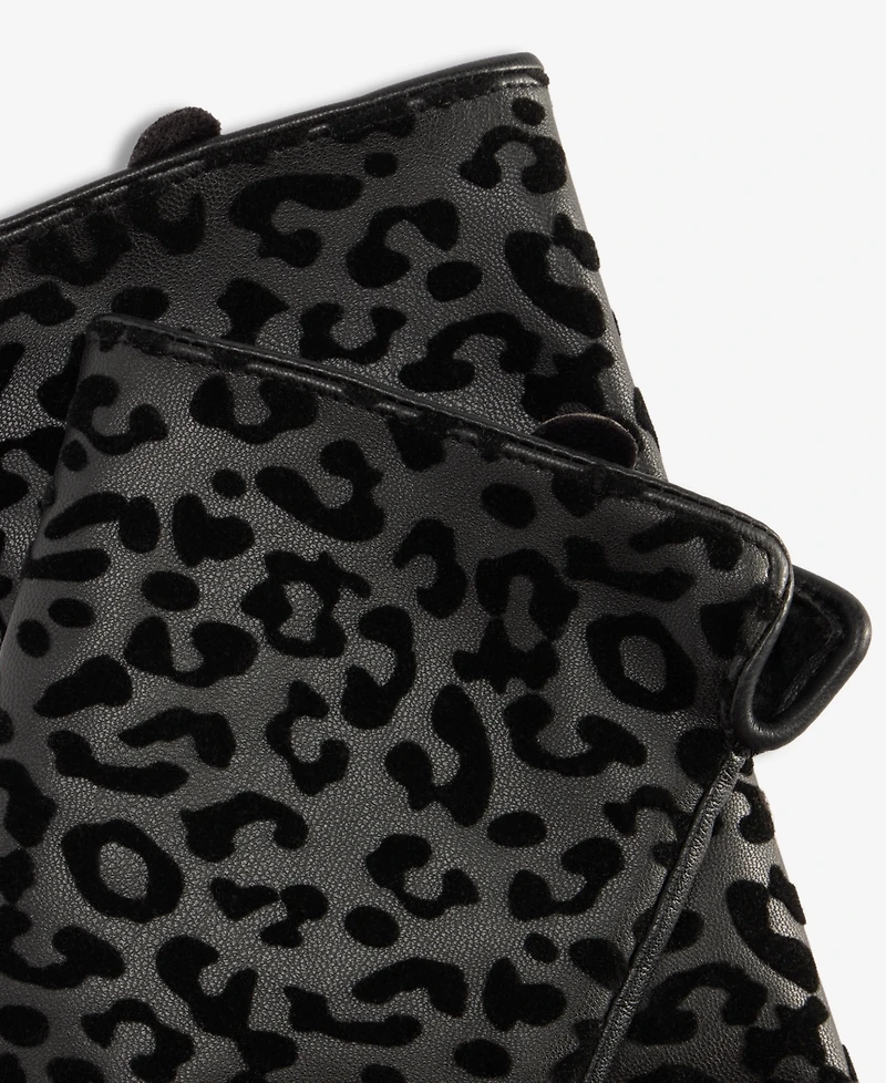 I.n.c. International Concepts Women's Leopard-Print Flocked Gloves, Macy's Exclusive