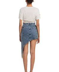 Pcfg Women's Free Heaven Cut Out Denim Skirt