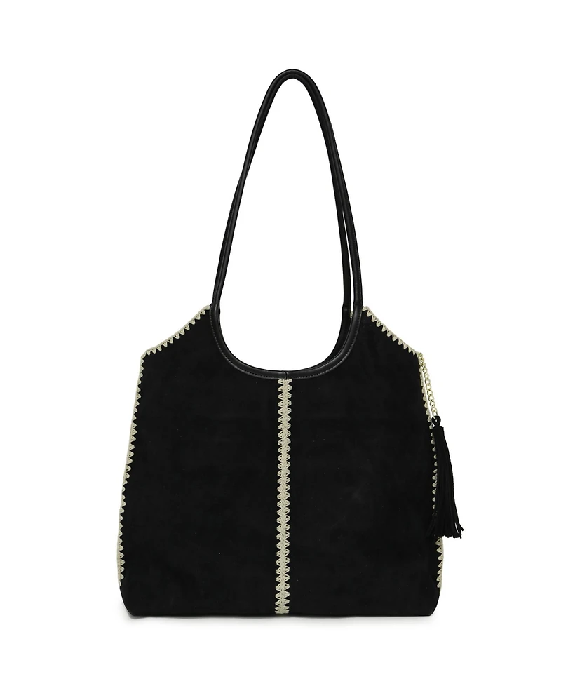 Belle & Bloom Women's Back To Friends Suede Shopper