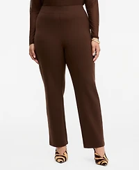 I.n.c. International Concepts Plus High-Rise Slim-Fit Ankle Pants, Macy's Exclusive