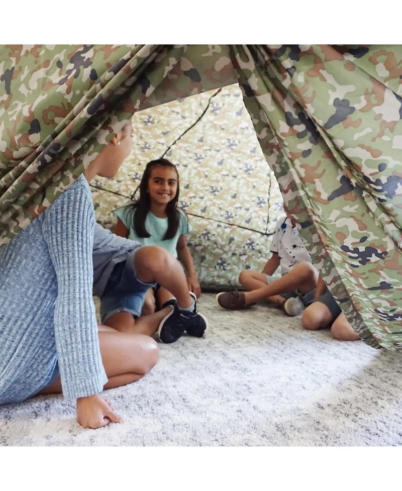 AirFort Jungle Camo Children's Indoor Play Tent with Easy Storage