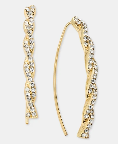 Givenchy Pave Twist Threader Earrings