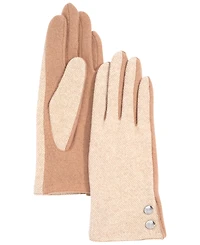 Lauren Ralph Two Button Pattern Top Gloves