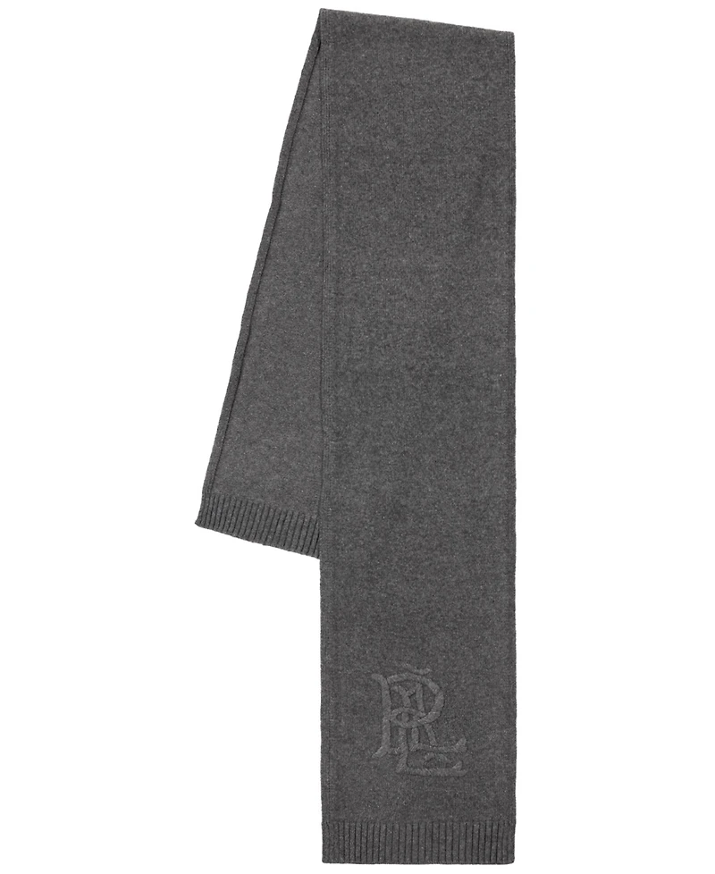 Lauren Ralph Embroidered Logo Scarf