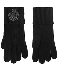 Lauren Ralph Embroidery Knit Gloves