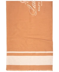 Lauren Ralph Crest Jacquard Wrap