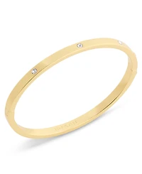 Coach Rhodium Faux-Stone Bangle Bracelet