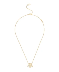 Coach Faux-Stone Signature C Stone Rondelle Necklace
