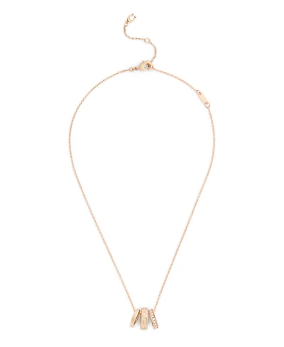 Coach Faux-Stone Signature C Stone Rondelle Necklace