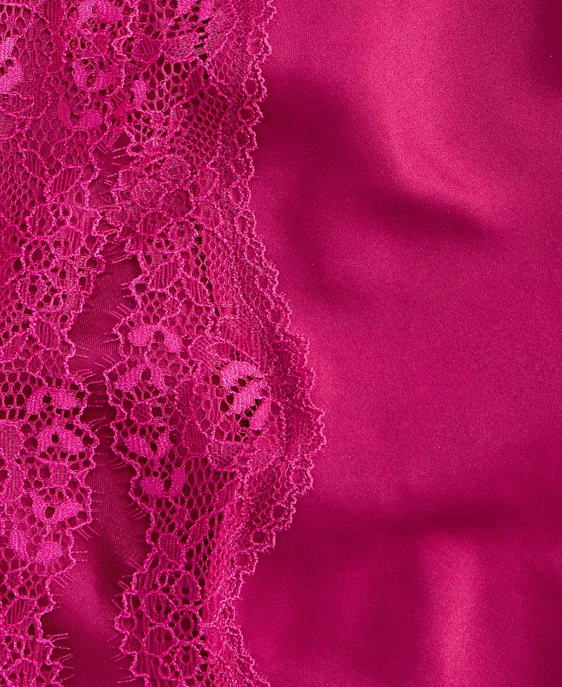 I.n.c. International Concepts Women's Lace-Trim Satin Nightgown, Exclusively at Macy's