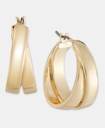 Karl Lagerfeld Paris Small Twist Hoop Earrings, 0.8'