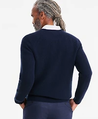 Club Room Men's Long-Sleeve Waffle Crewneck Sweater, Macy's Exclusive