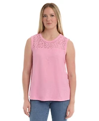 Wilt Women's Shell with Lace Yoke Tee