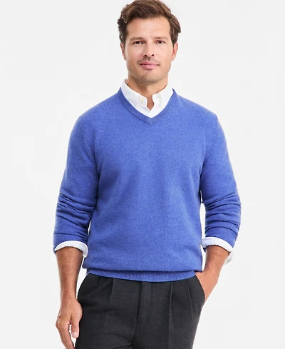 Club Room Men's 100% Cashmere V-Neck Sweater, Macy's Exclusive