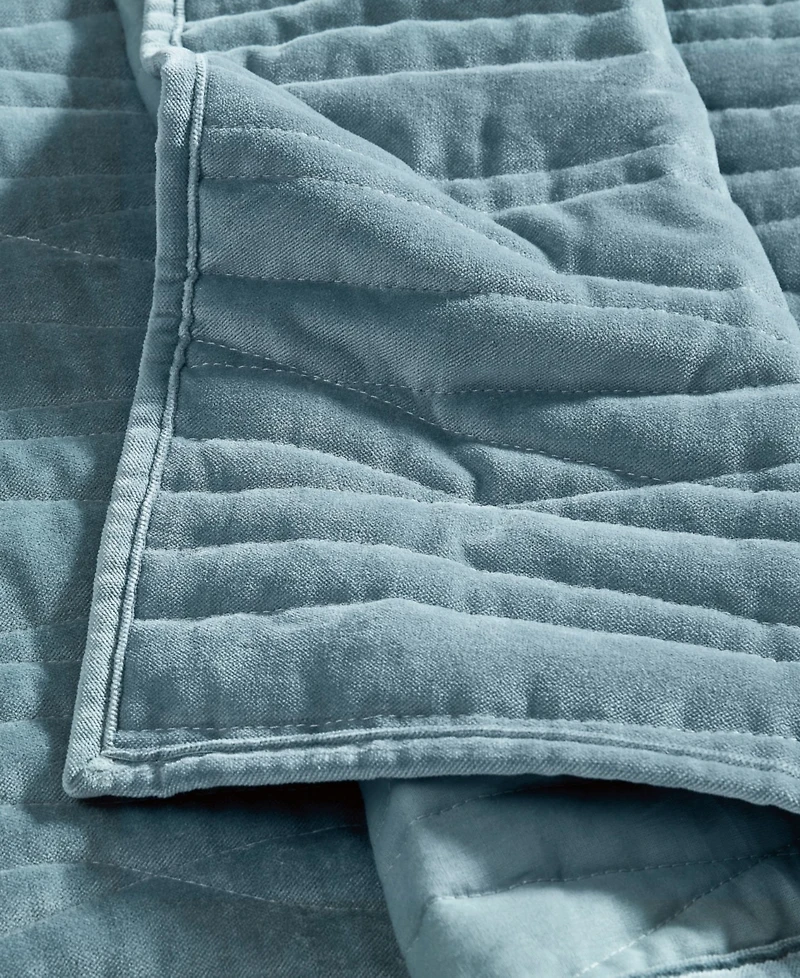 Royal Velvet Wavy Cotton Matte 3-Piece Quilt Set