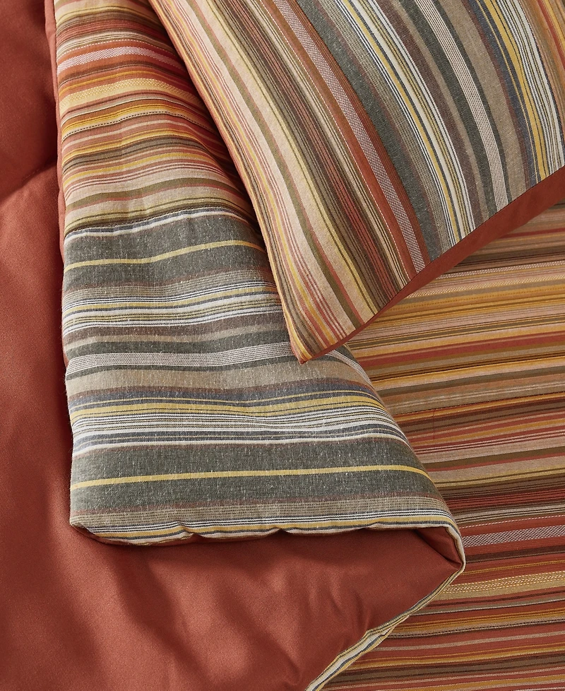 Brooklyn Loom Sunset Stripe Yarn Dye 3-Piece Comforter Set