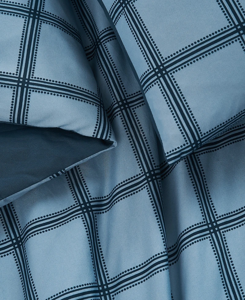 Cannon Luka Grid Plaid 3-Piece Duvet Cover Set