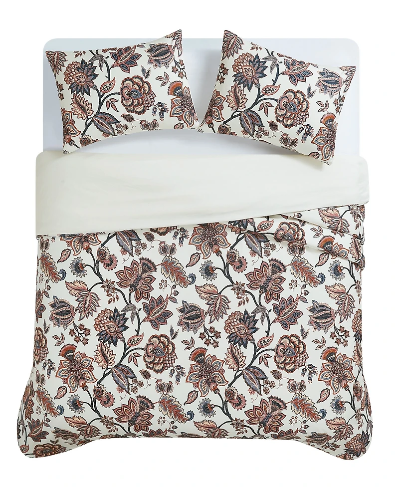 Cannon Chloe Jacobean 3-Piece Duvet Cover Set, King