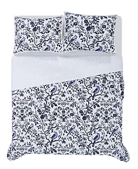 Brooklyn Loom Ava Floral 3-Piece Quilt Set, Full/Queen